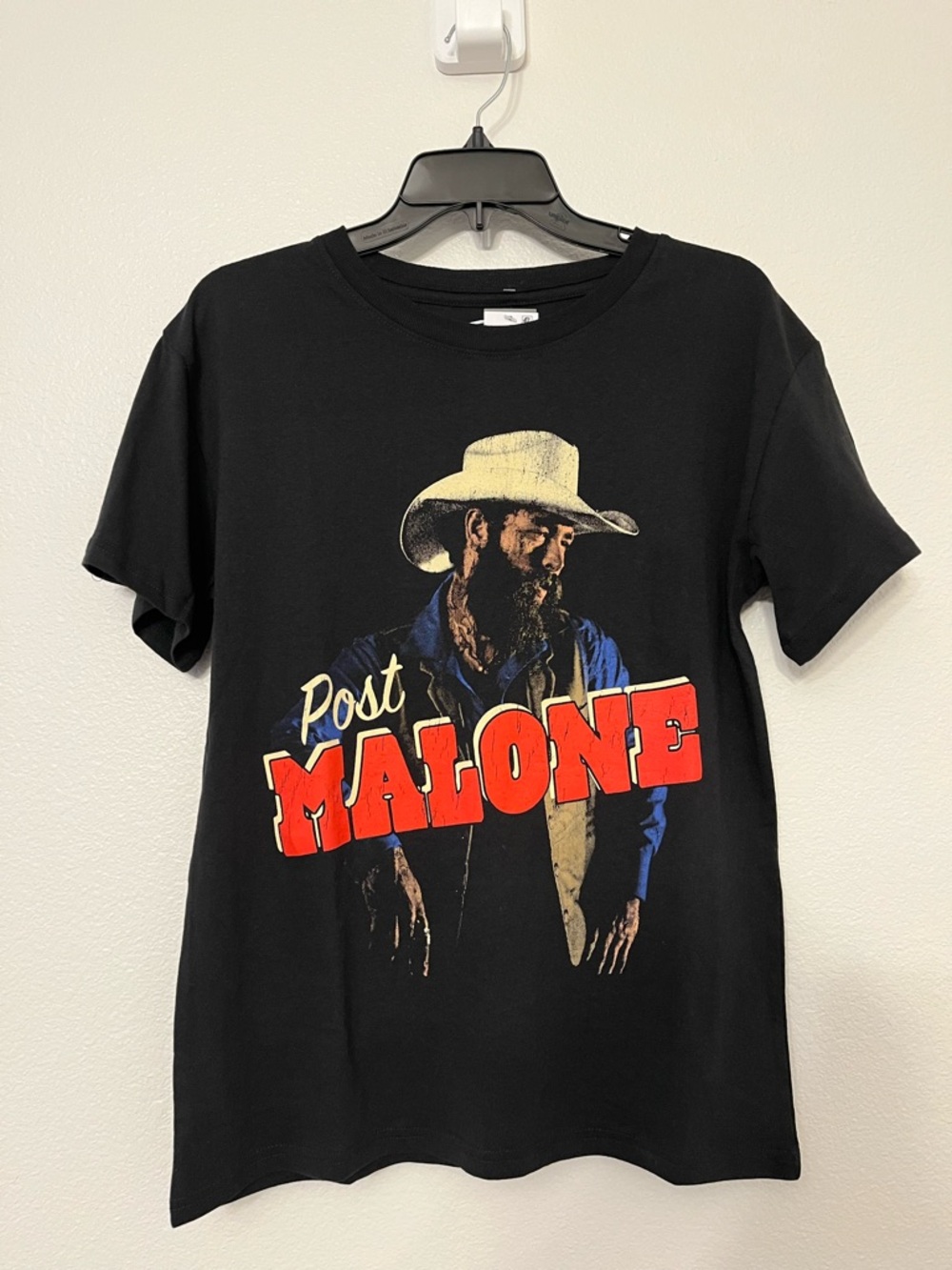NWT Post Malone Shirt Medium Black Graphic Tee Country Rap Tour Style T Shirt